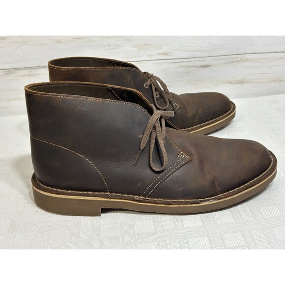 Clarks Collection Mens Size 12 M Brown Leather Classic Desert Chukka Boots shoe main image 8